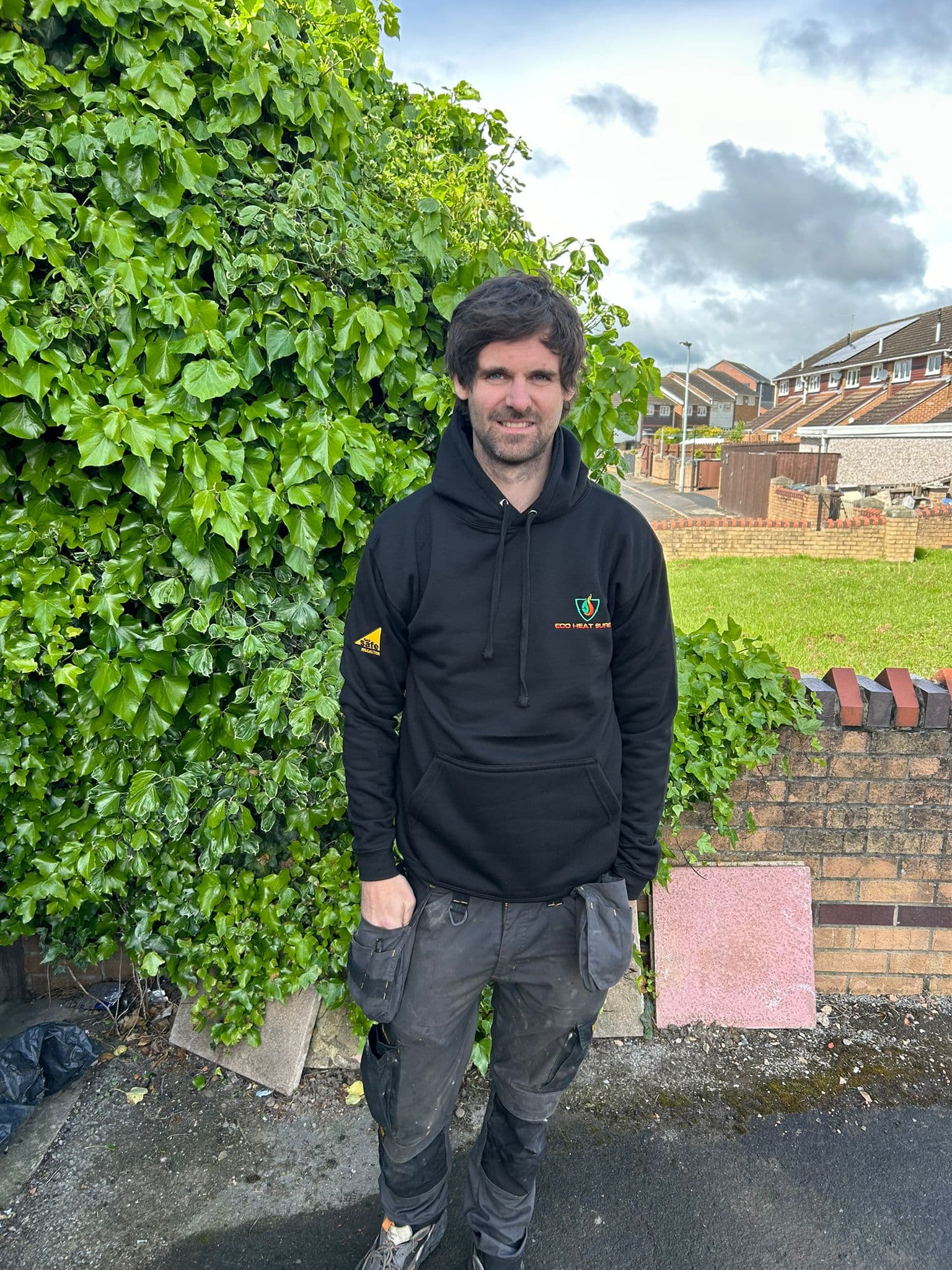 Danny Harper — Gas Safe registered co-founder of Eco Heat Surge, photographed in Barnsley